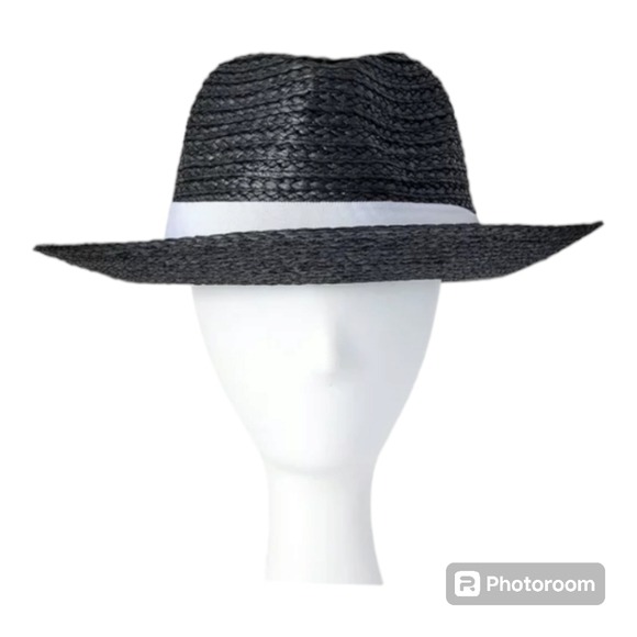 Time and tru panana hat with ribbon trim and Travel Clip - Picture 2 of 8